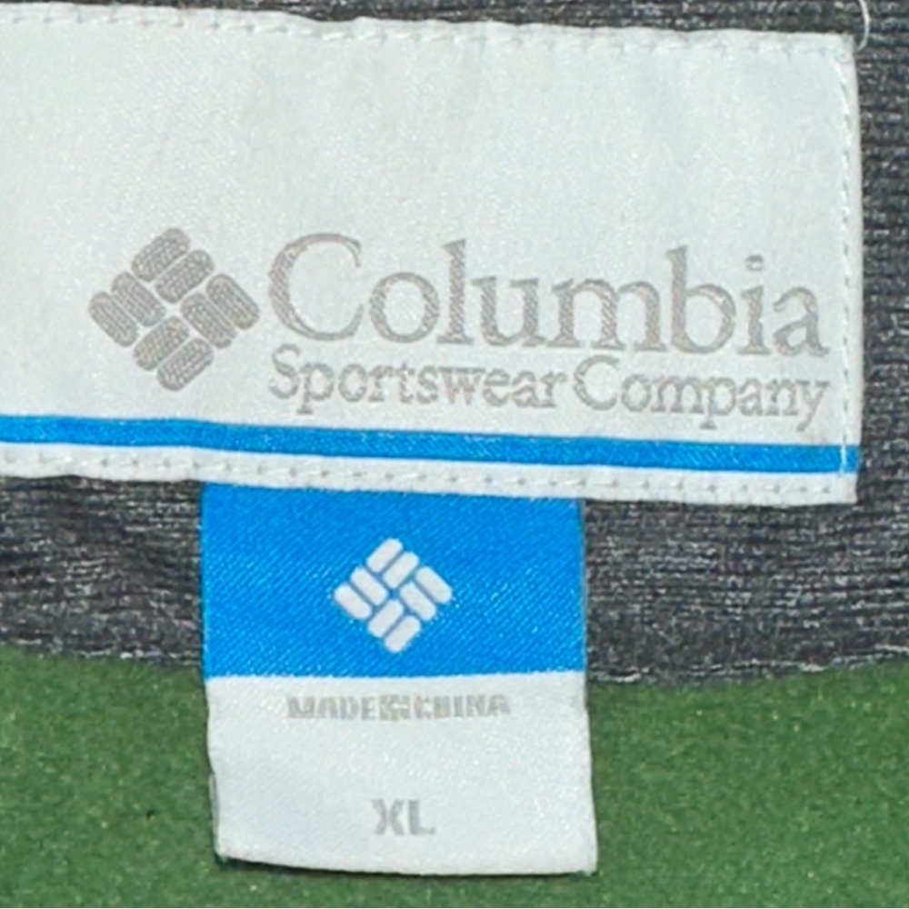 Columbia Softshell Jacket Mens XL Green Full Zip Outdoor Fleece Lined Coat - Picture 5 of 8